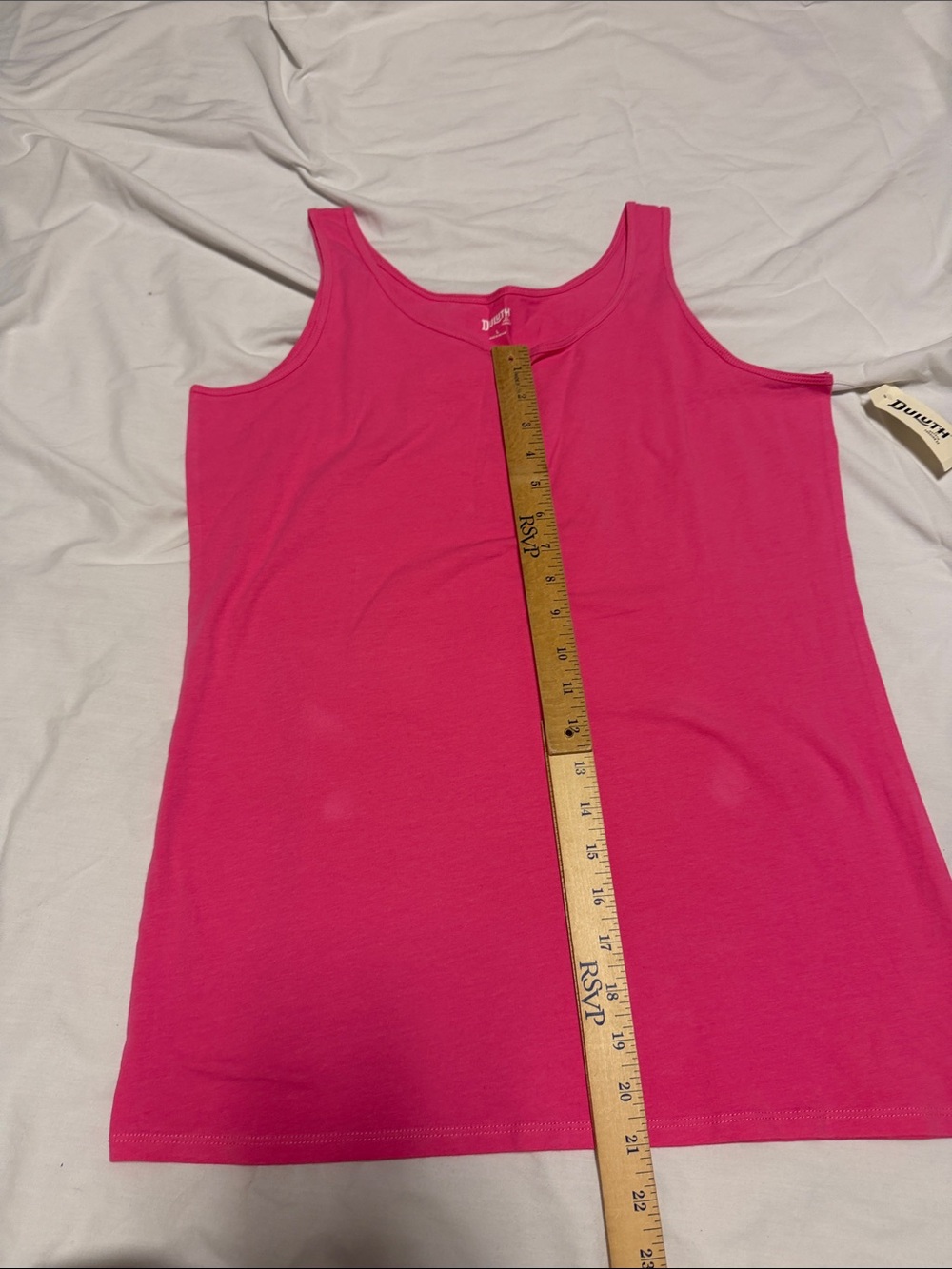 Duluth Trading Co Women’s No Yank Tank Large Pink NWT - Picture 5 of 7